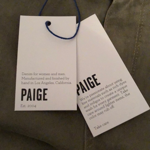 NWT Paige skinny jeans olive green 28 kardashian - Picture 3 of 8